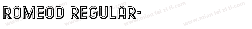 RomeoD Regular字体转换